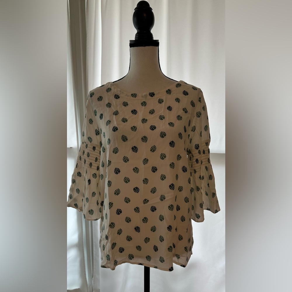 LOFT Palm Leaf Blouse